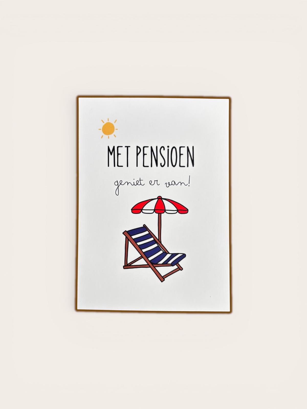 Kaartje met pensioen